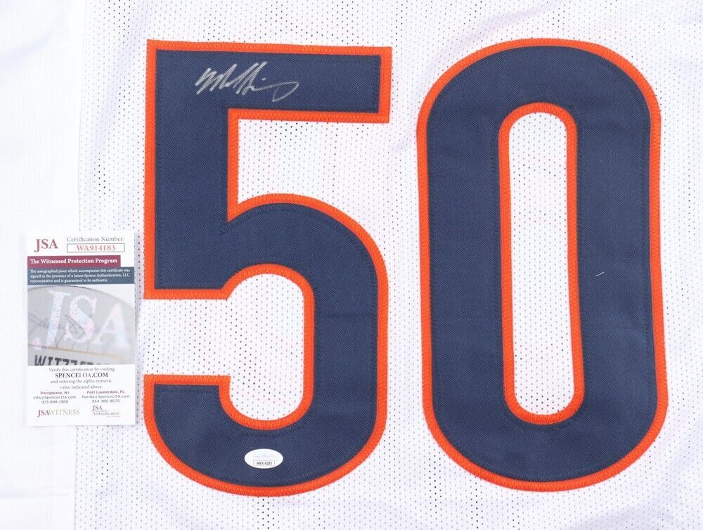Mike Singletary Signed Chicago Bears Custom Jersey (JSA COA)