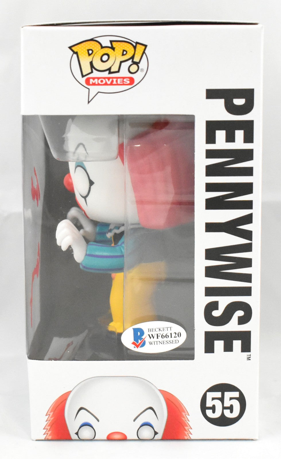 Tim Curry Autographed IT Pennywise Funko Pop Figurine #55