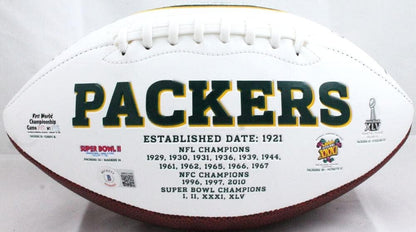 Dorsey Levens Signed Green Bay Packers Logo Football SB Champs Insc