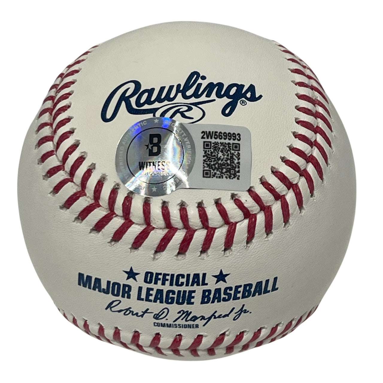 Carlos Baerga Signed ROMLB Baseball with 2 Inscriptions