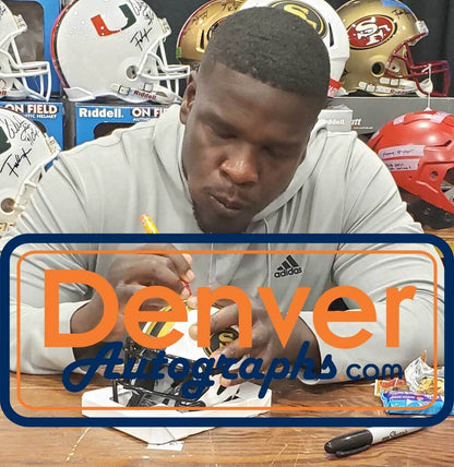 Frank Gore San Francisco 49ers Autographed Riddell Lunar Mini Helmet BAS