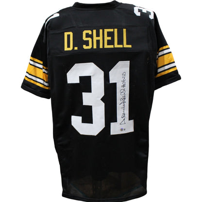 Donnie Shell Autographed Black Pro Style Jersey (HOF 2020 Inscription)