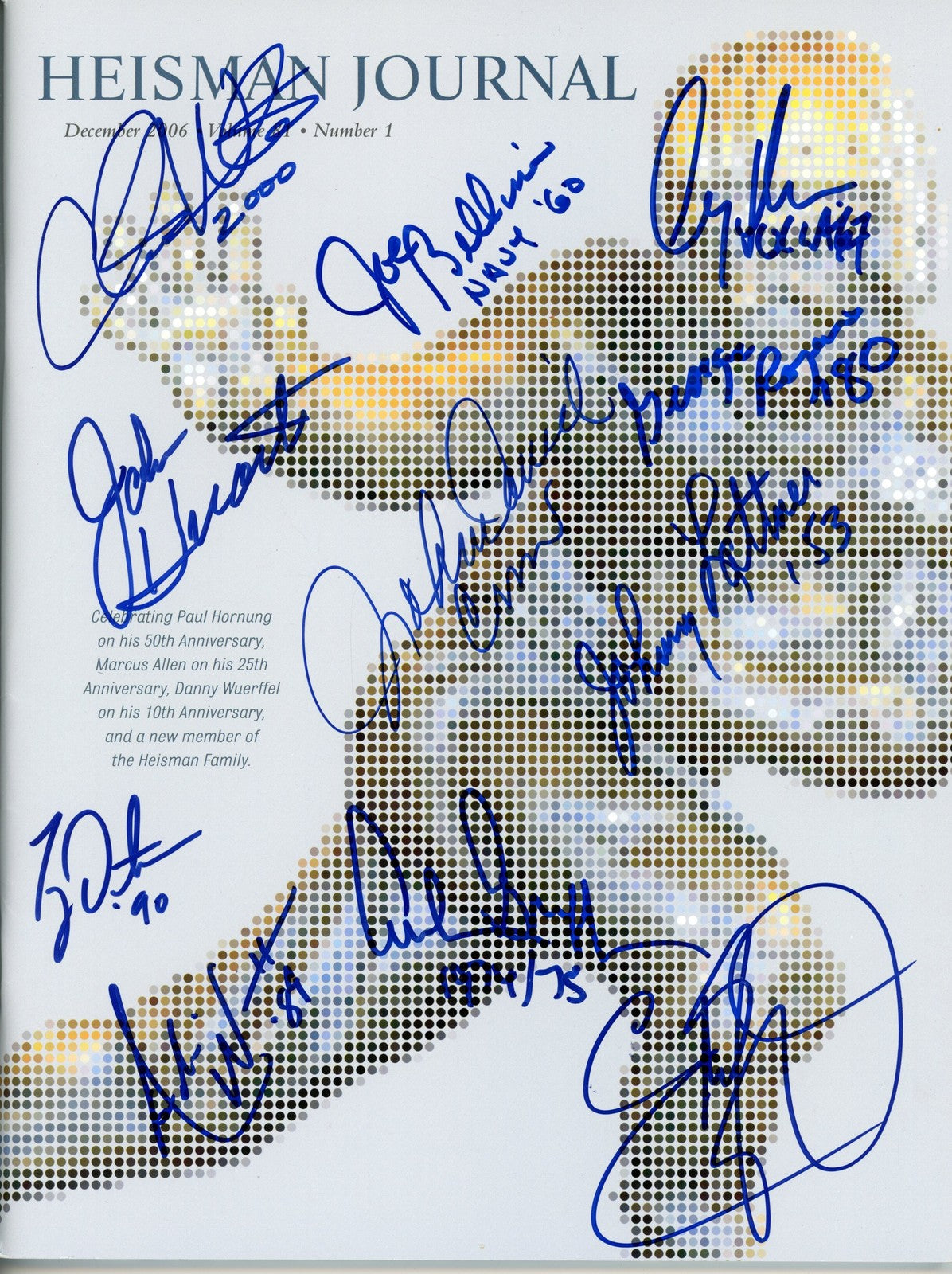 Archie Griffin & Multi-Signed Heisman Winners Signed Heisman Journal JSA