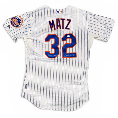 Steven Matz Signed New York Mets Jersey with "Amazin" Inscription