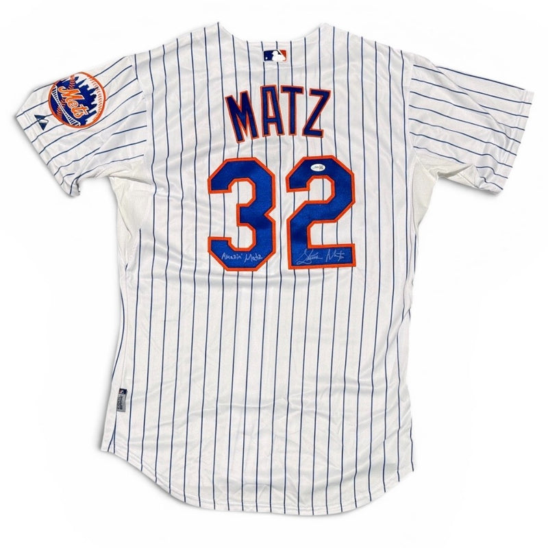 Steven Matz Signed New York Mets Jersey with "Amazin" Inscription