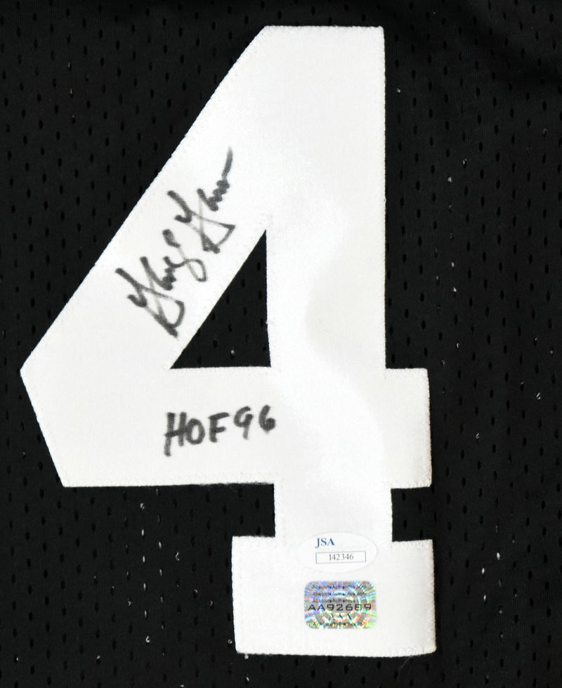 George Gervin Signed San Antonio Spurs Custom Black Jersey