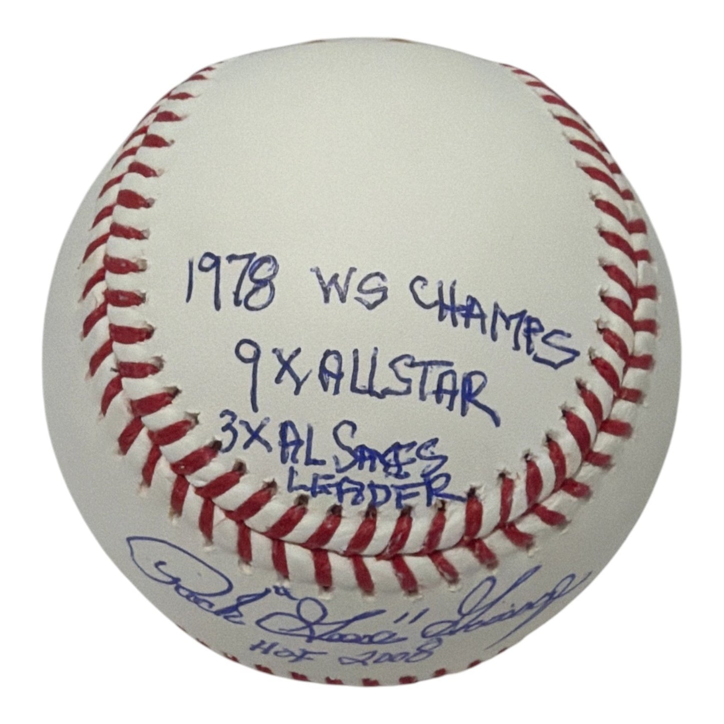 Rich "Goose" Gossage Signed Baseball with 6 Stat Inscriptions - Yankees HOF