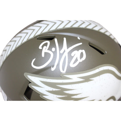 Brian Dawkins Signed Philadelphia Eagles Salute to Service Mini Helmet