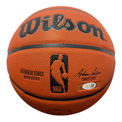 Charles Oakley Signed Wilson NBA Basketball JSA Witness