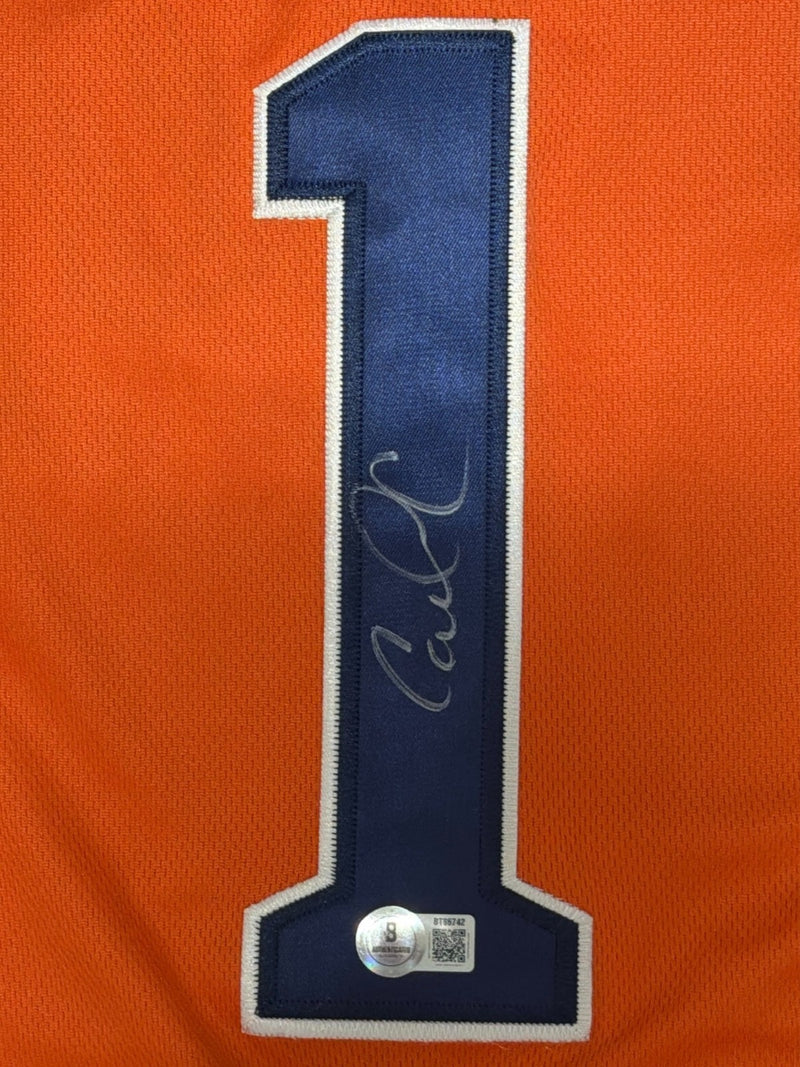 Carlos Correa Signed Houston Astros Custom Replica Jersey