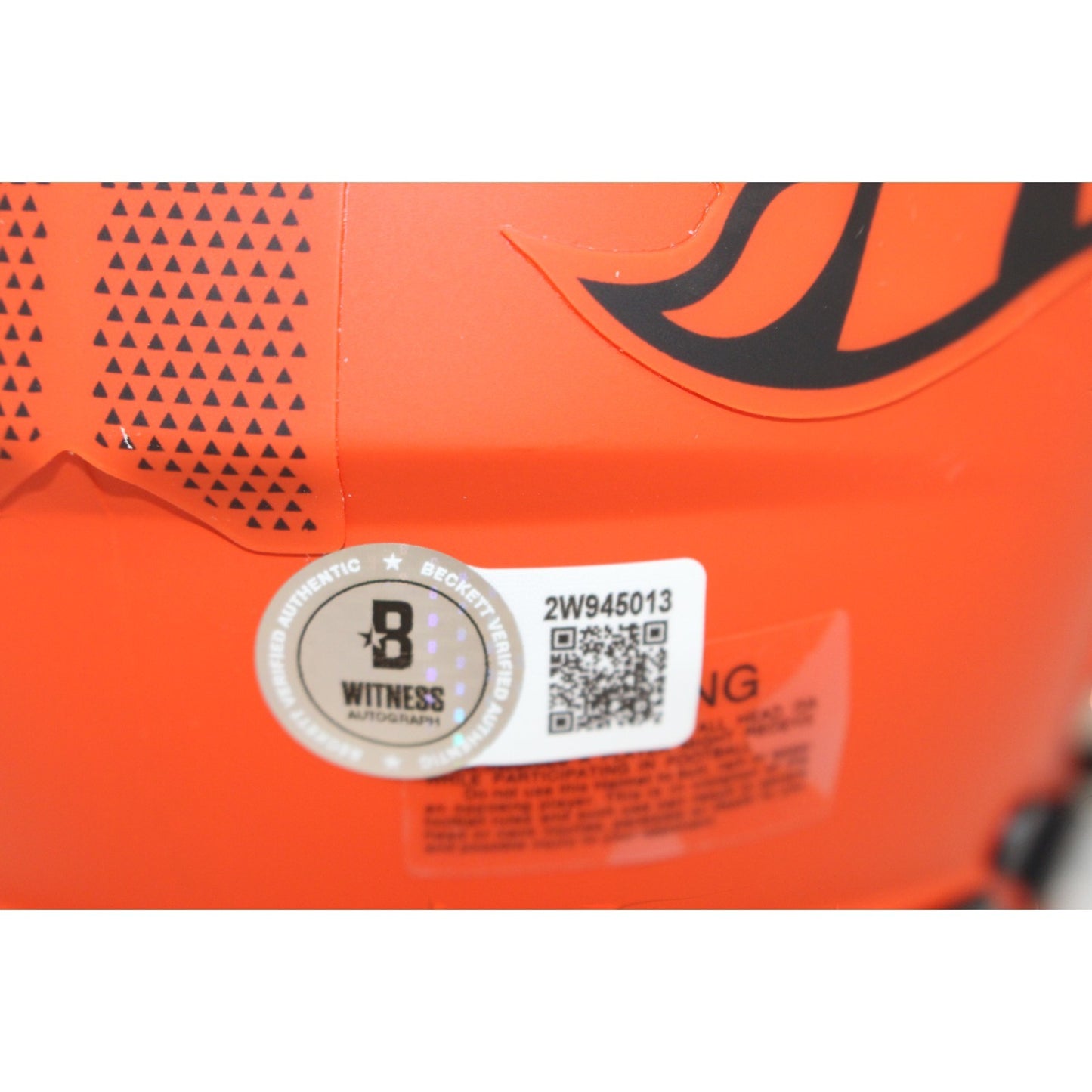 Shannon Sharpe Denver Broncos Signed Rave Mini Helmet (HOF Inscription)