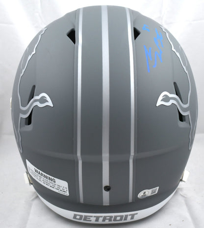 Sam LaPorta Signed Detroit Lions Slate Speed Full Size Helmet
