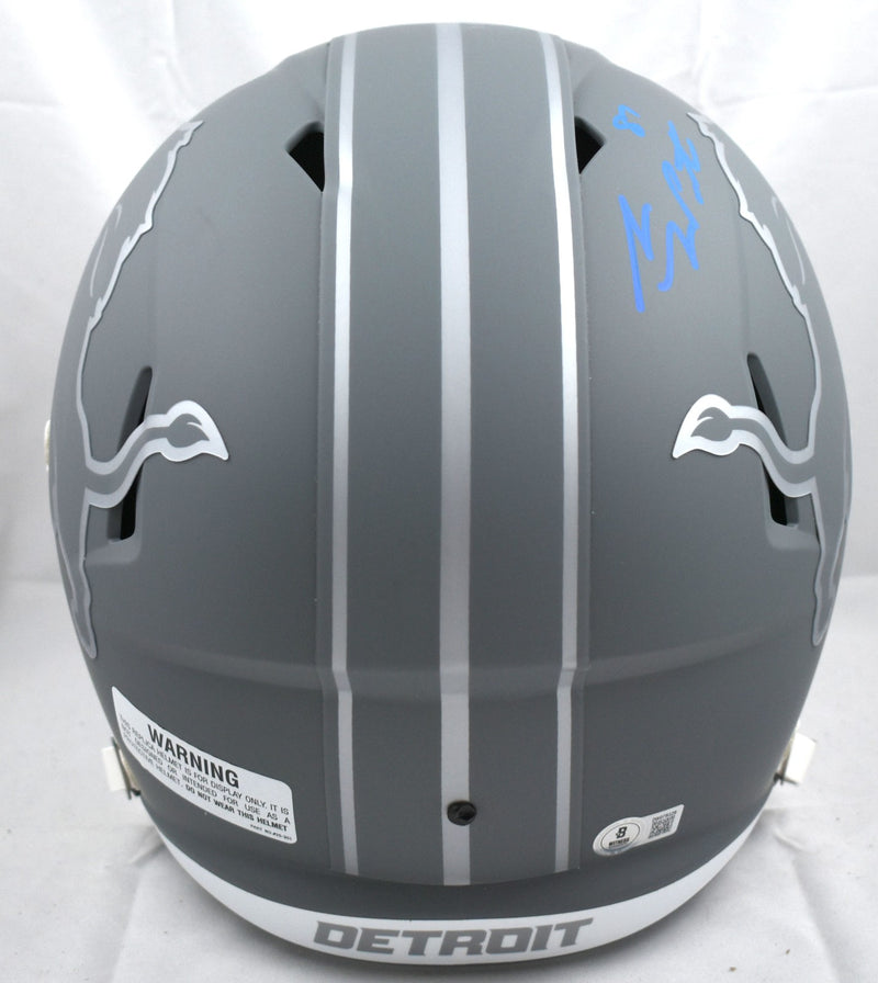 Sam LaPorta Signed Detroit Lions Slate Speed Full Size Helmet