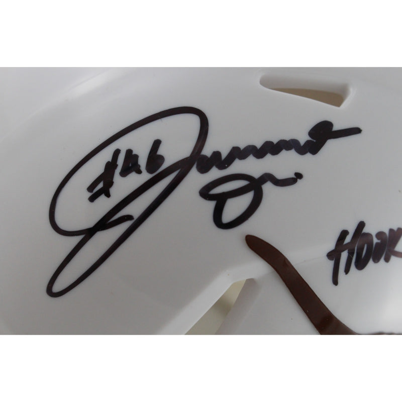 Joseph Ossai Autographed Texas Longhorns Mini Helmet Hook Em Insc.