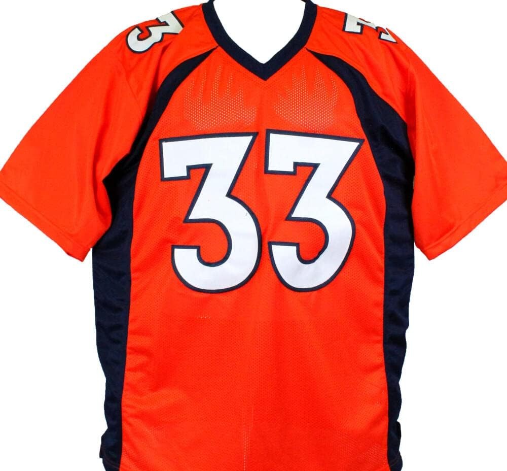 Javonte Williams Signed Denver Broncos Custom Orange Jersey