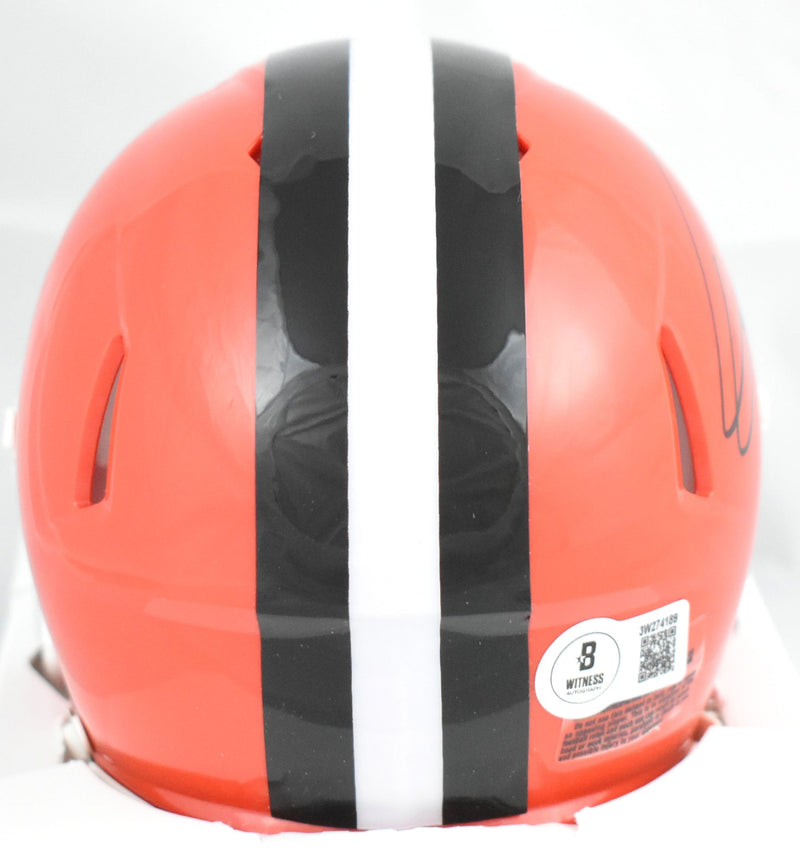 Quinshon Judkins Signed Cleveland Browns Speed Mini Helmet