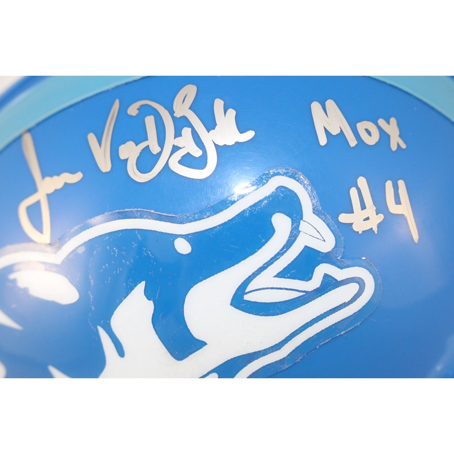 James Van Der Beek Signed Varsity Blues Mini Helmet with "Mox" Inscription