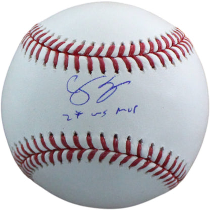Corey Seager Autographed Texas Rangers 2023 WS MVP Baseball