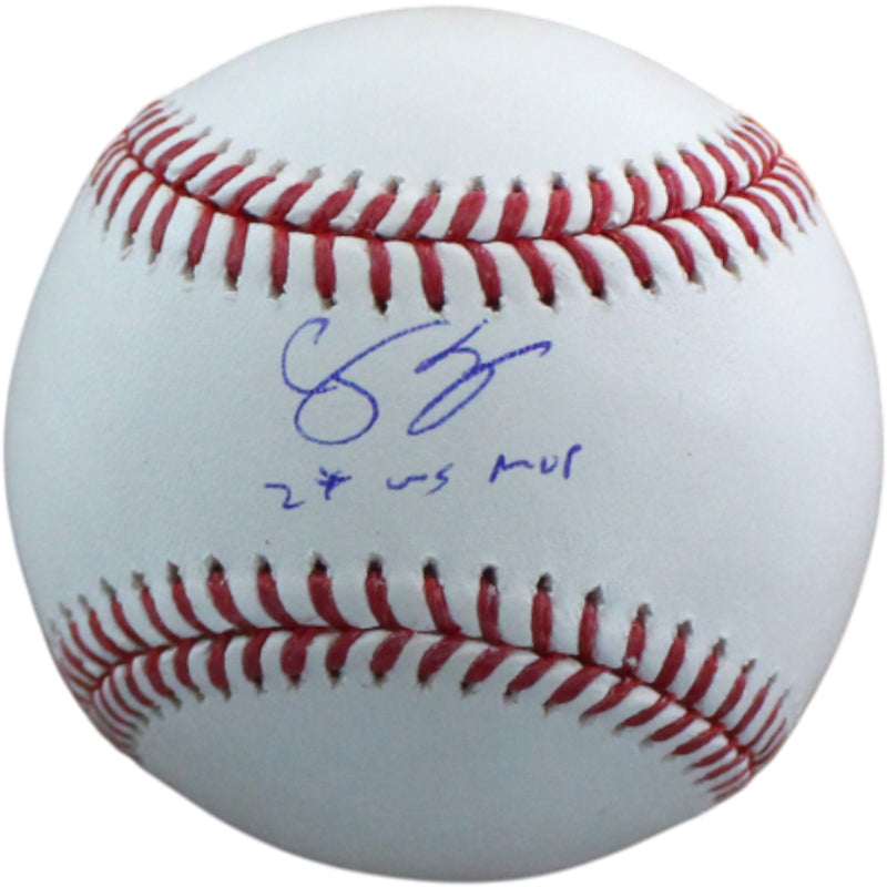 Corey Seager Autographed Texas Rangers 2023 WS MVP Baseball