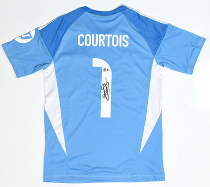 Thibaut Courtois Autographed Real Madrid Home Jersey