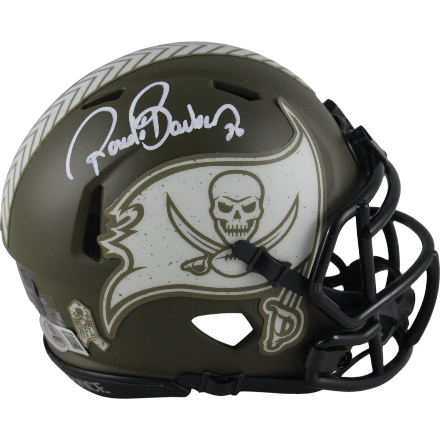 Ronde Barber Autographed Tampa Bay Buccaneers STS Mini Helmet (Beckett)