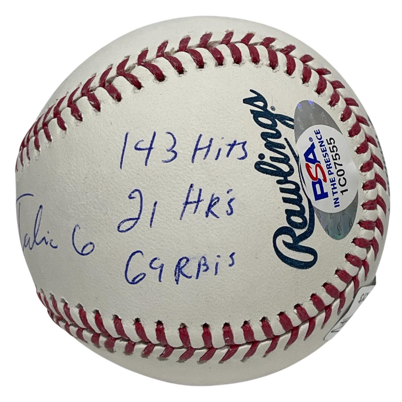 Jonathan India Signed ROMLB Baseball w/ ROY + Stats PSA ITP