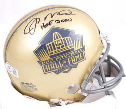 Joe Montana Signed NFL Hall of Fame Gold Edition Mini Helmet (Black)