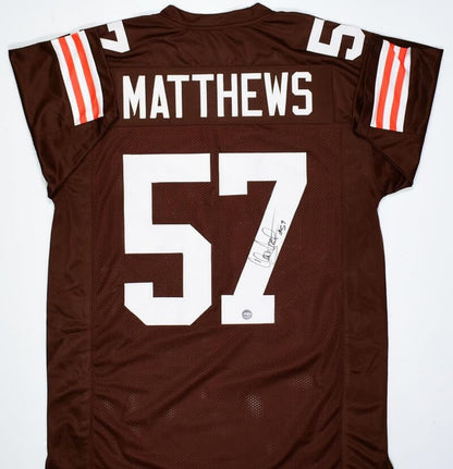 Clay Matthews Autographed Cleveland Browns Custom Jersey