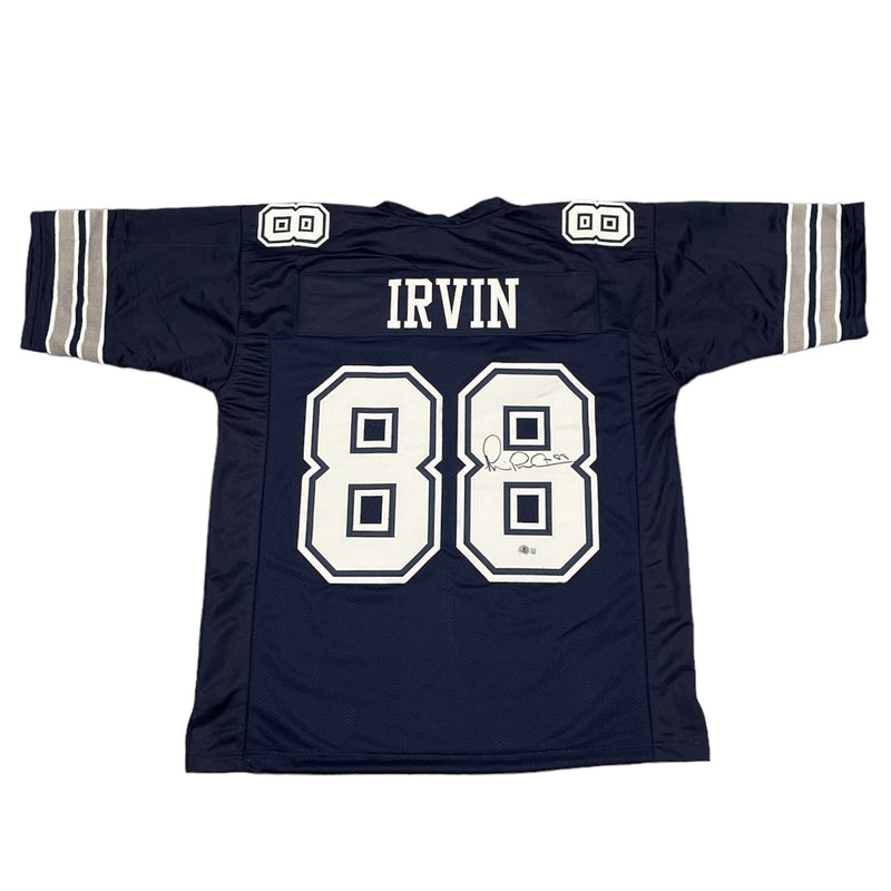 Michael Irvin Signed Dallas Cowboys Custom Football Jersey (Beckett COA)