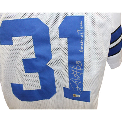 Roy Williams Signed White Custom Jersey - "America's Team" Inscription