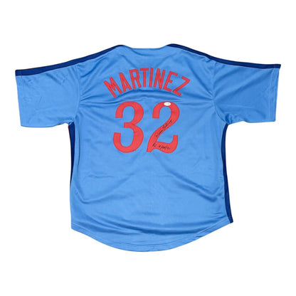 Dennis Martinez Signed Montreal Expos Custom Jersey - PG 7/28/92