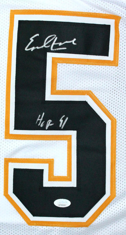 Earl Campbell Autographed White Custom Jersey - HOF 91