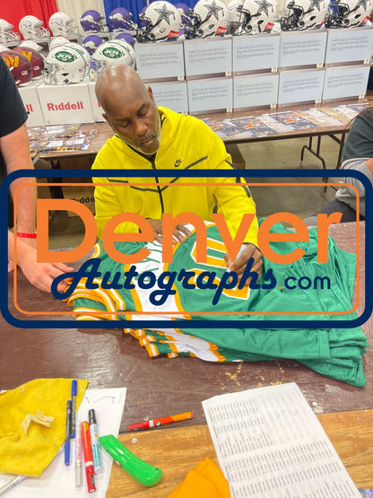 Gary Payton Autographed Pro Style Green Custom Jersey