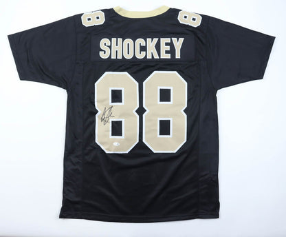 Jeremy Shockey Signed New Orleans Saints Black Custom Jersey