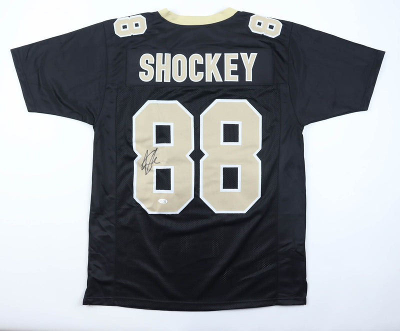 Jeremy Shockey Signed New Orleans Saints Black Custom Jersey