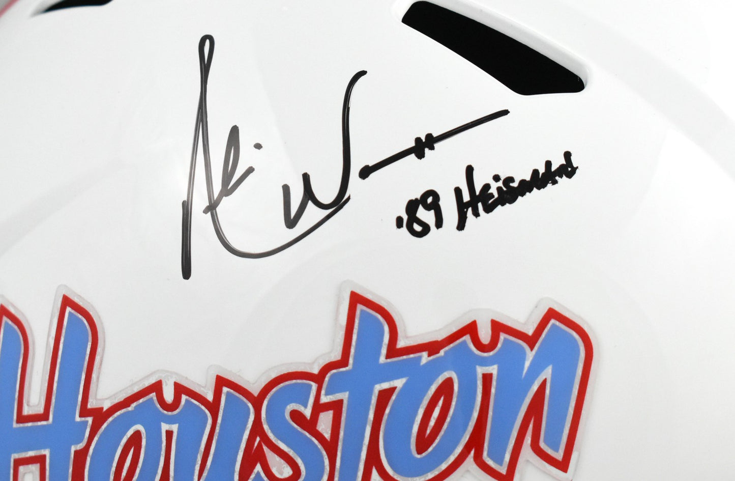 Andre Ware Signed Houston Cougars Full Size Throwback Helmet