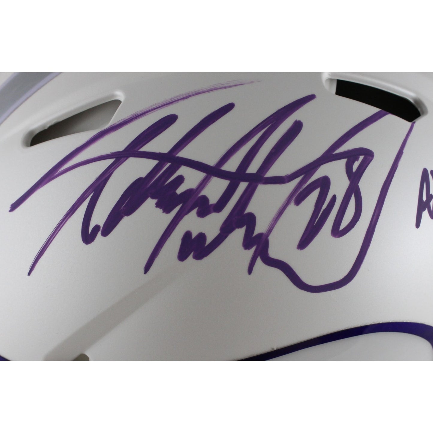 Adrian Peterson Signed Minnesota Vikings 2024 Alternate Full Size Helmet