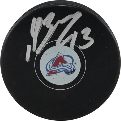 Valeri Nichushkin Colorado Avalanche Autographed Logo Puck