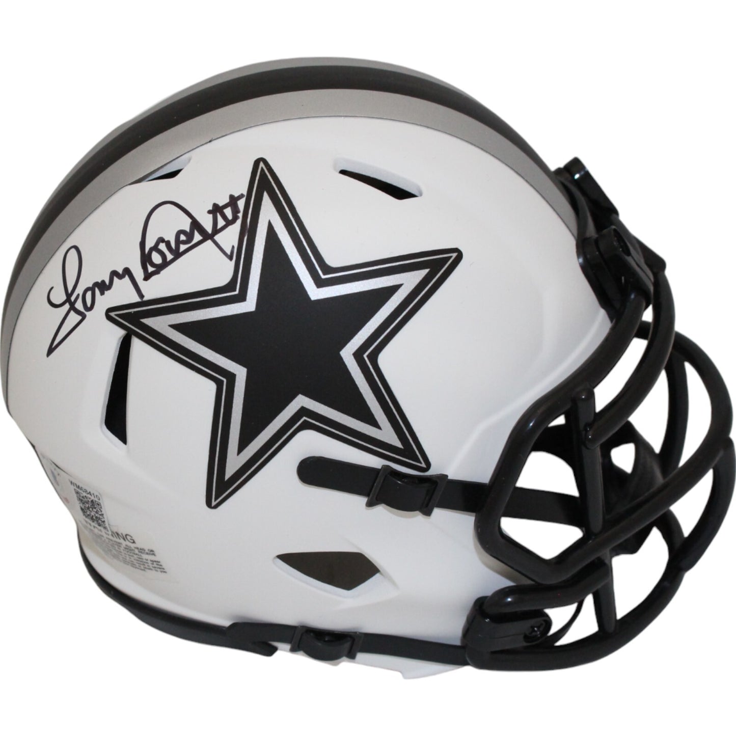 Tony Dorsett Dallas Cowboys Autographed Lunar Mini Helmet (Beckett COA)