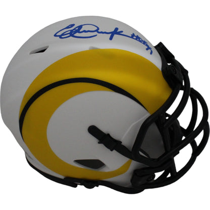 Eric Dickerson Signed Los Angeles Rams Lunar Eclipse Mini Helmet (HOF)