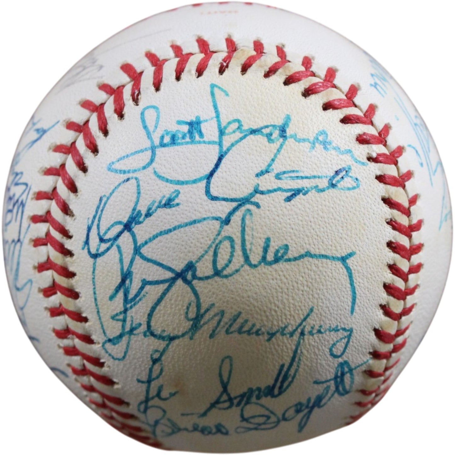 Ryne Sandberg & Dennis Eckersley 1986 Chicago Cubs Team Signed Baseball
