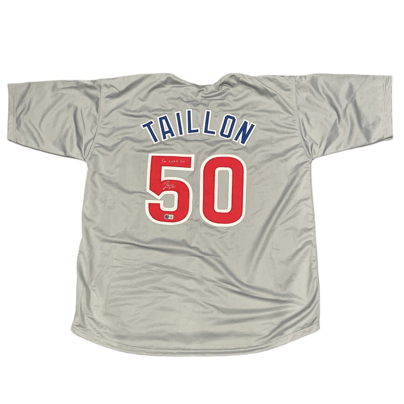 Jameson Taillon Signed Chicago Cubs Custom Jersey (Go Cubs Go)