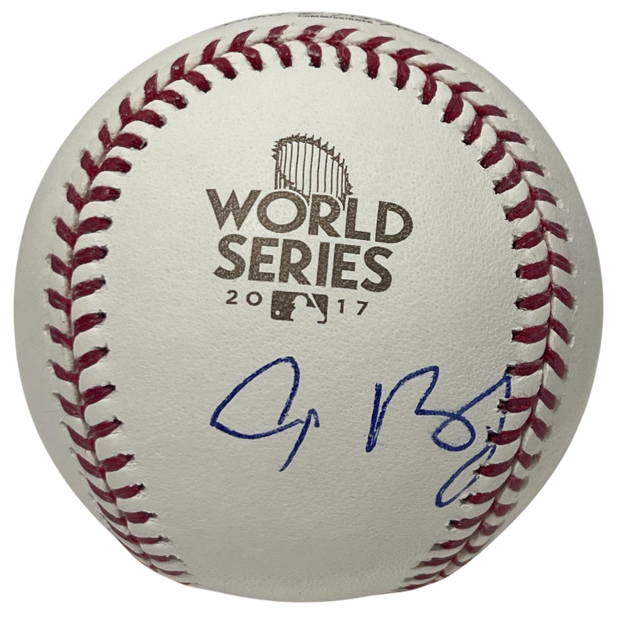 Alex Bregman Signed Houston Astros 2017 World Series Logo Baseball