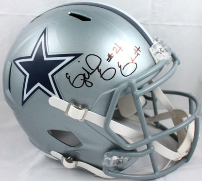 Ezekiel Elliott Dallas Cowboys Signed Full Size Speed Helmet - Black