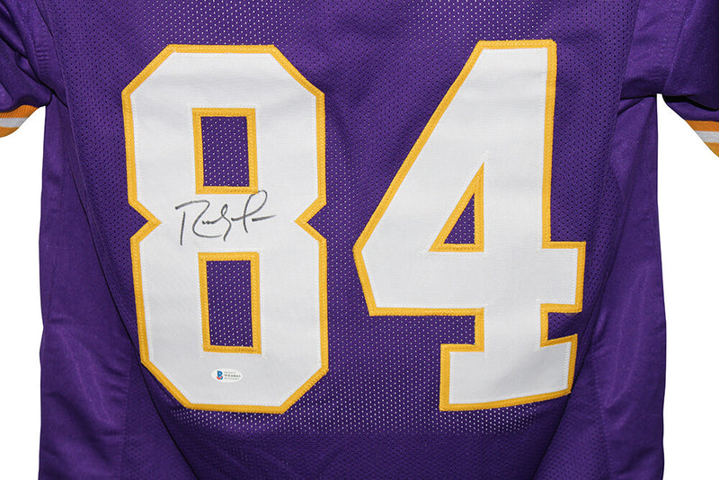 Randy Moss Signed Pro Style Purple Football Jersey