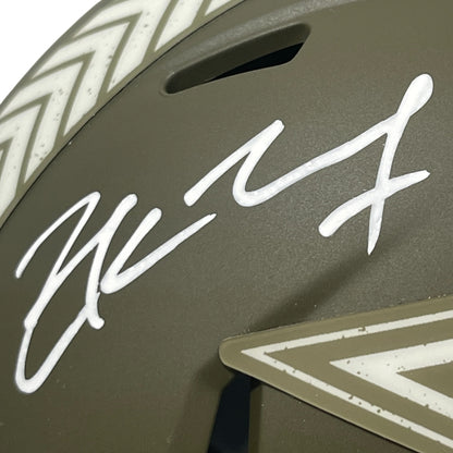Zack Martin Signed Dallas Cowboys Salute 2023 Mini Helmet Beckett COA