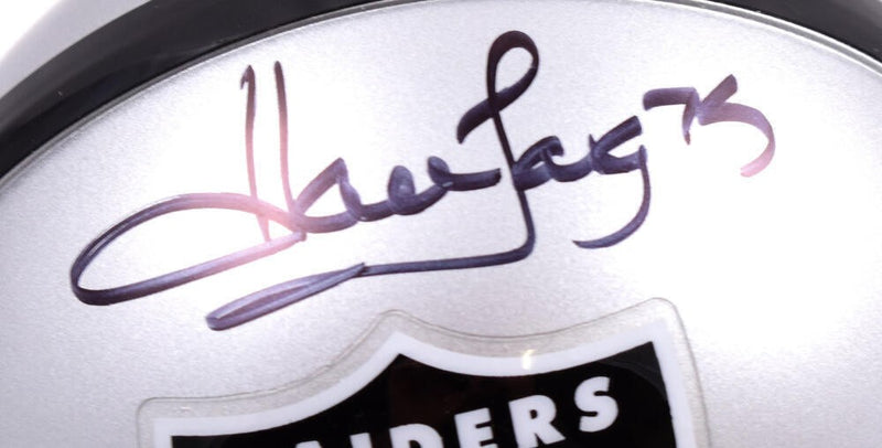 Howie Long Autographed Las Vegas Raiders Black Mini Helmet