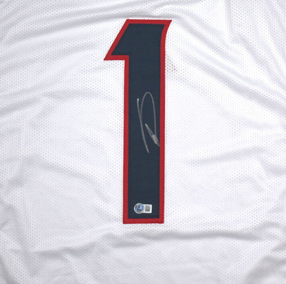 Stefon Diggs Signed White Custom Pro Style Jersey