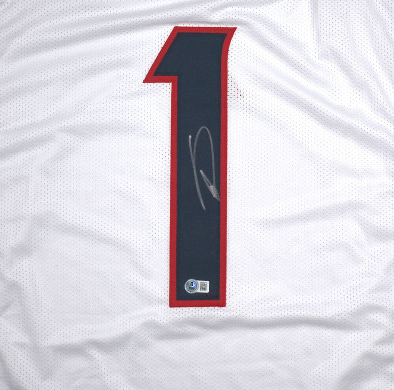 Stefon Diggs Signed White Custom Pro Style Jersey