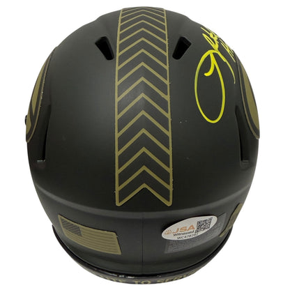 LeRoy Butler Signed Green Bay Packers Salute 24 Mini Helmet (HOF 22) JSA